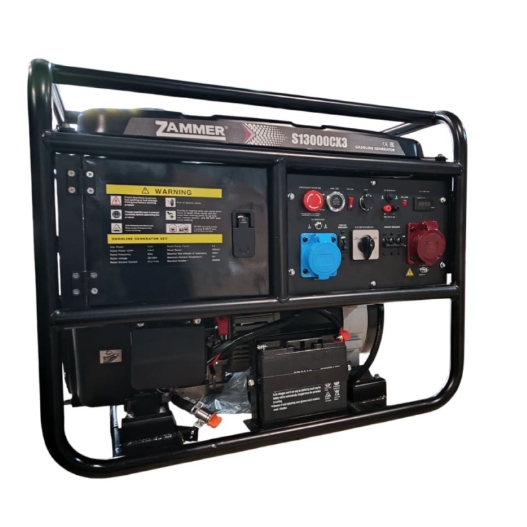 Генератор бензиновый ZAMMER S13000CX3 - 9,5кВт