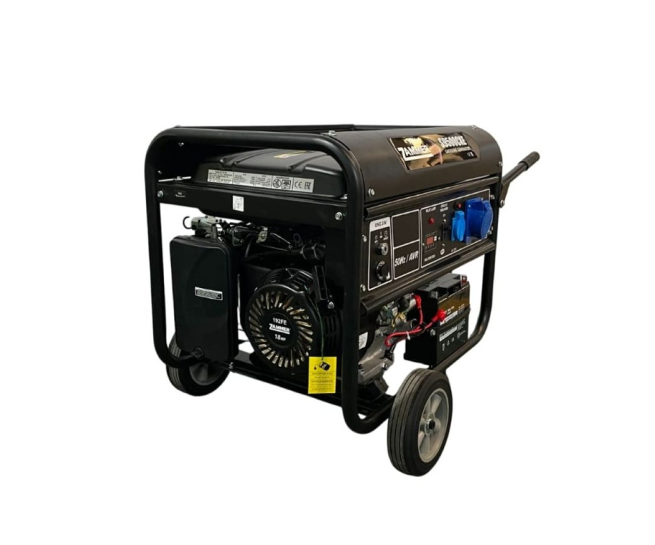 Генератор бензиновый ZAMMER S9500CXE - 8кВт