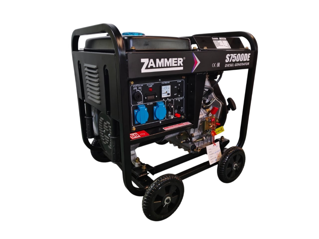 Генератор дизельный ZAMMER S7500DE - 5кВт