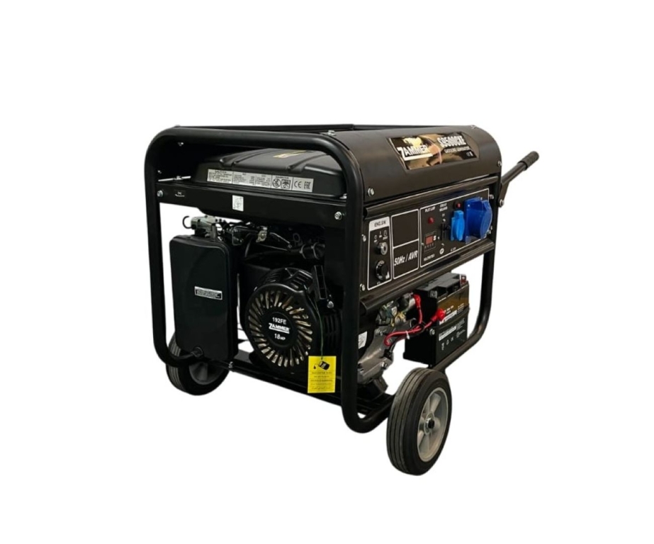 Генератор бензиновый ZAMMER S9500CXE - 8кВт