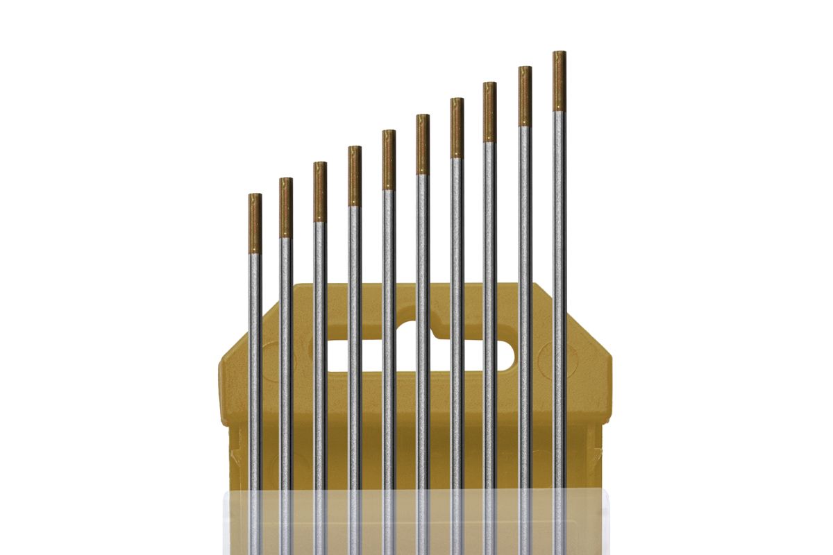 картинка Электроды вольфрамовые КЕДР WL-15-175 Ø 2,4 мм (золотистый) AC/DC